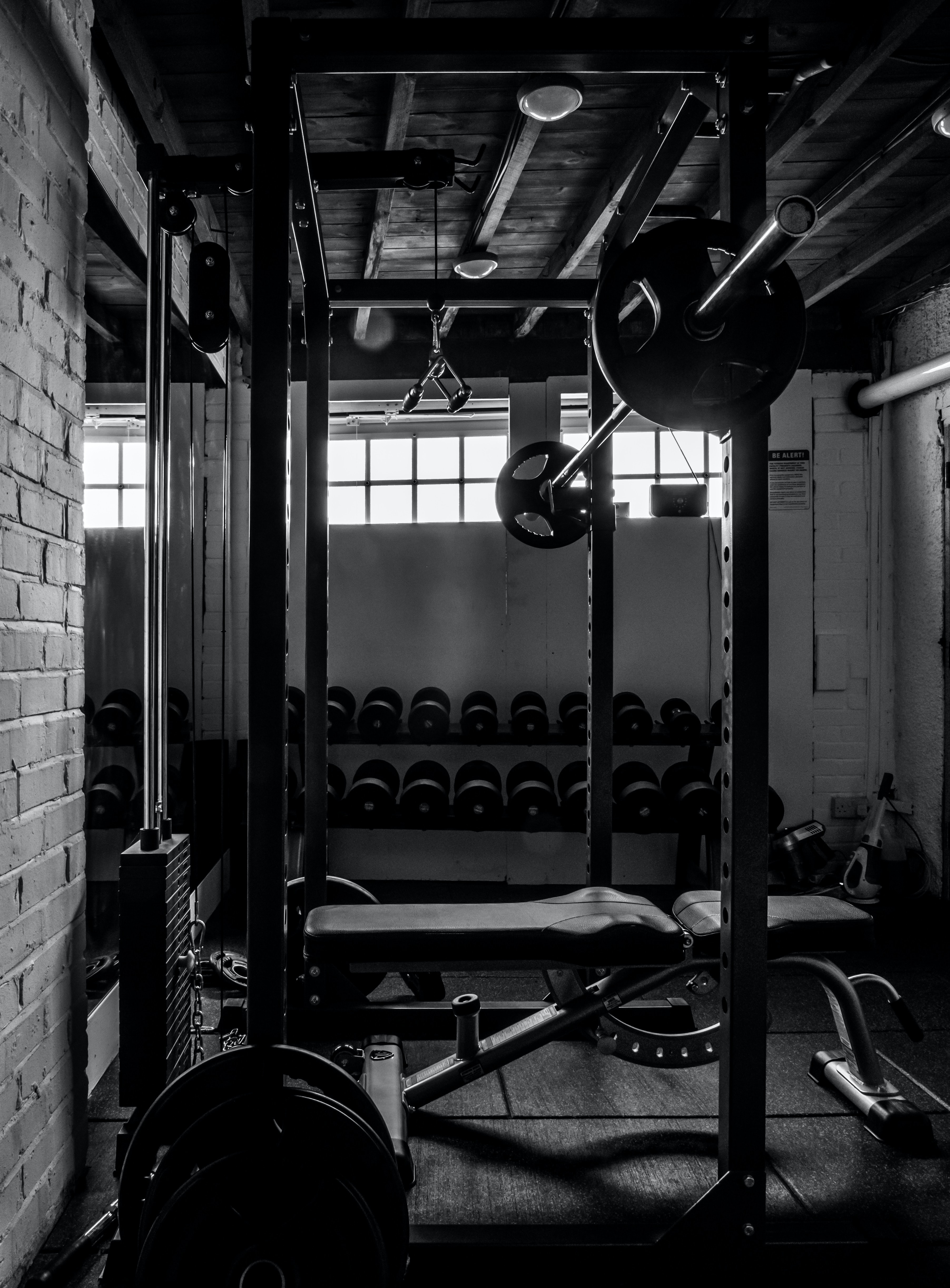 Gym interior with equipment